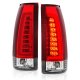 Chevy 3500 Pickup 1988-1998 Red Tube LED Tail Lights