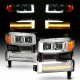 Chevy Silverado 1500 2019-2021 Projector Headlights LED DRL Dynamic Signal