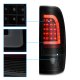 Ford F250 1999-2007 Black Smoked LED Tail Lights Tube