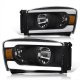 Dodge Ram 2006-2008 Black LED DRL Headlights