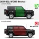 Ford Bronco 2 Door 2021-2022 Black Nerf Bars Drop Step