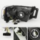 Dodge Ram 2002-2005 Black LED DRL Headlights
