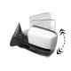 Chevy Tahoe 2003-2006 White Power Folding Towing Mirrors Smoked LED Lights