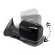 Chevy Avalanche 2003-2005 Glossy Black Power Folding Towing Mirrors Smoked LED Lights