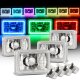 Ford Mustang 1979-1986 Color Halo LED Headlights Kit Remote