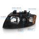 Audi A4 2002-2005 Black Projector Headlights