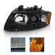 Audi A4 2002-2005 Black Projector Headlights
