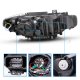 BMW 3 Series F30 Sedan 2012-2015 Black Halogen Projector Headlights LED Halo