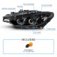 BMW 3 Series F30 Sedan 2012-2015 Black Halogen Projector Headlights LED Halo