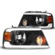Ford F150 2004-2008 Black LED DRL Headlights