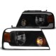 Ford F150 2004-2008 Black Smoked LED DRL Headlights