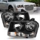 Chrysler 300 2005-2010 Black Headlights