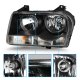 Chrysler 300 2005-2010 Black Headlights