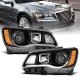 Chrysler 300 2011-2014 Black DRL Projector Headlights