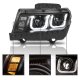 Chevy Camaro 2014-2015 Black Projector Headlights LED DRL