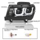 Chevy Camaro 2014-2015 Black Projector Headlights LED DRL