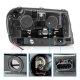 Chevy TrailBlazer 2002-2009 Black Halo Projector Headlights
