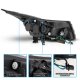 Chevy Cruze 2010-2015 Black Projector Headlights LED DRL