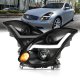 Infiniti G35 Coupe 2003-2007 Black HID Projector Headlights LED DRL