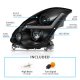 Infiniti G35 Coupe 2003-2007 Black HID Projector Headlights LED DRL