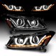 Honda Accord Sedan 2008-2012 Black Projector Headlights LED DRL