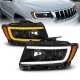 Jeep Grand Cherokee 2011-2013 Black Projector Headlights LED DRL Switchback Signals