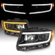 Jeep Grand Cherokee 2011-2013 Black Projector Headlights LED DRL Switchback Signals