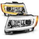 Jeep Grand Cherokee 2011-2013 Projector Headlights LED DRL Switchback Signals