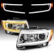 Jeep Grand Cherokee 2011-2013 Projector Headlights LED DRL Switchback Signals