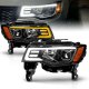 Jeep Grand Cherokee 2017-2019 Black Projector Headlights LED DRL Switchback Signals
