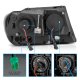 Jeep Grand Cherokee 1999-2004 Black Headlights LED DRL