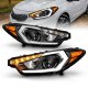 Kia Forte 2014-2016 Black Projector Headlights LED DRL Signals