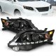Lexus RX350 2010-2012 Black Projector Headlights LED DRL