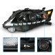 Lexus RX350 2010-2012 Black Projector Headlights LED DRL