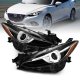 Mazda 3 2014-2016 Black Projector Headlights LED Halo