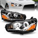 Mitsubishi Lancer 2008-2017 Black Projector Headlights LED Halo DRL