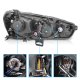 Mitsubishi Lancer 2008-2017 Black Projector Headlights LED Halo DRL