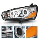 Mitsubishi Lancer 2008-2017 Projector Headlights LED Halo DRL