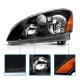 Nissan Altima 2002-2004 Black Headlights
