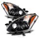 Nissan Altima Coupe 2010-2013 Projector Headlights Black