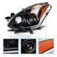 Nissan Altima Coupe 2010-2013 Projector Headlights Black