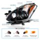 Nissan Altima Coupe 2010-2013 Projector Headlights Black