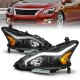 Nissan Altima Sedan 2013-2015 Black LED DRL Projector Headlights
