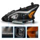 Nissan Altima Sedan 2013-2015 Black LED DRL Projector Headlights