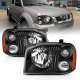 Nissan Frontier 2001-2004 Black Headlights