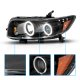 Scion xB 2008-2010 Black Projector Headlights LED Halo