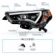 Toyota 4Runner 2014-2022 Black LED DRL Projector Headlights