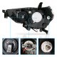 Toyota 4Runner 2014-2022 Black LED DRL Projector Headlights