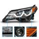 Toyota RAV4 2013-2015 Black Projector Headlights LED DRL