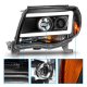 Toyota Tacoma 2005-2011 Black Projector Headlights LED DRL